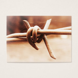 ACEO Sepia Barbed Wire Close Up