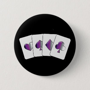 Aces 2 Inch Round Button