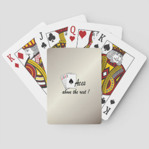 Aces Above the Rest Antique Gold Bicycle Playing C Cards