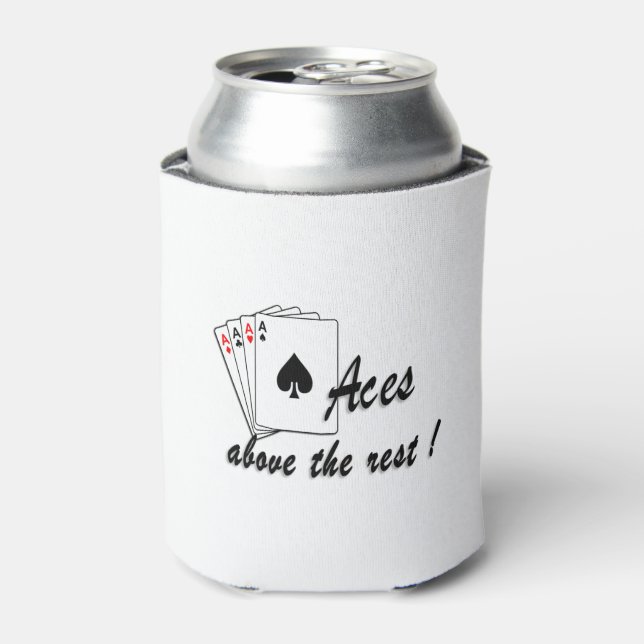 Aces Above the Rest Can Cooler (Can Front)