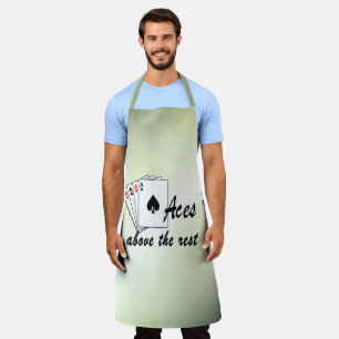 Aces Above the Rest Green Apron