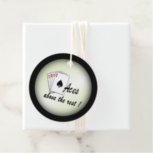 Aces Above the Rest Green Favour Tags