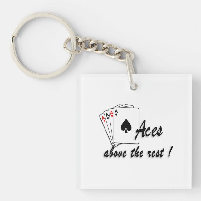 Aces Above the Rest Keychain (Front)