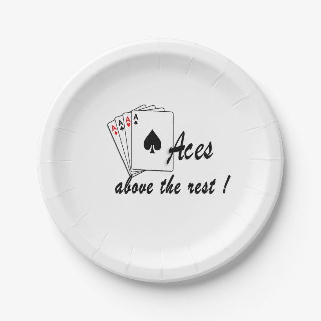 Aces Above the Rest  Paper Plate (Front)