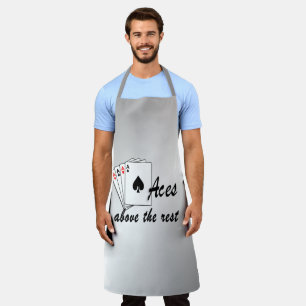Aces Above the Rest Silver Apron