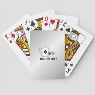 Aces Above the Rest Silver Bicycle Playing Cards