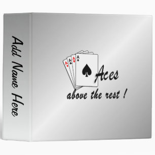 Aces Above the Rest Silver Personal Binder