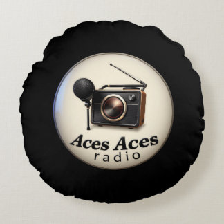 Aces Aces retro Round Pillow