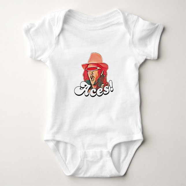 Aces, Baby Bodysuit (Front)