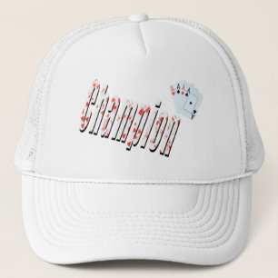 Aces Champion Logo Made From Poker Cards, Trucker Hat