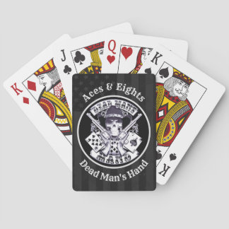 Aces N Eights Dead Man's Hand American Flag Playing Cards