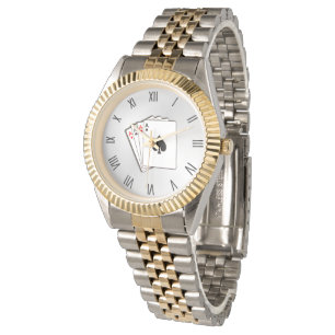 Aces w Black Roman Numerals Watch