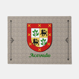 Acevado Historical Shield on Cobblestone Doormat
