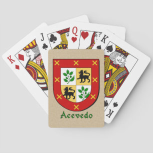 Acevedo Heraldic Shield Playing Cards