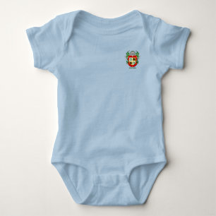 Acevedo Historical Shield with Helm and Mantle Baby Bodysuit