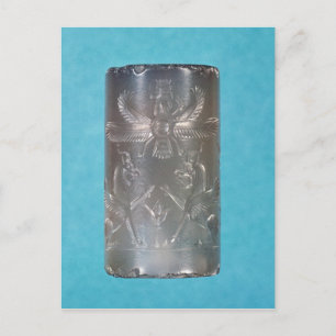 Achaemenid cylinder seal postcard