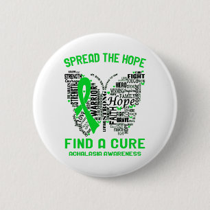 Achalasia Awareness Month Ribbon Gifts 2 Inch Round Button