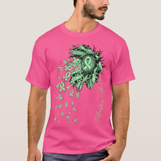 Achalasia Awareness Sunflower ribbon flowers fall T-Shirt