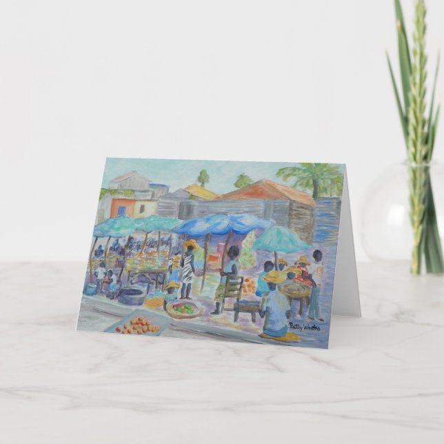 ACHAT DANS la carte de voeux du HAÏTI (Devant)