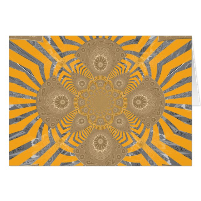 Achempong African Zebra: Orange & Grey Radiance (Front Horizontal)