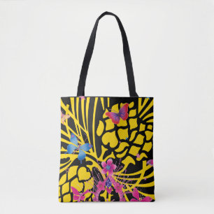 Achempong Custom Color Butterfly All Over Print Tote Bag