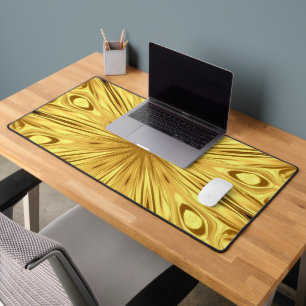 Achempong: Gilded Zenith   Opulent Swirl Liquid Go Desk Mat