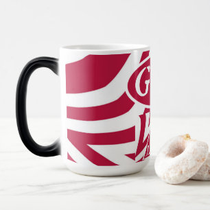 Achempong God Is Love Star Red & White Colour Magic Mug