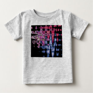 Achempong Modern Synthwave: Pink Blue Abstract Baby T-Shirt