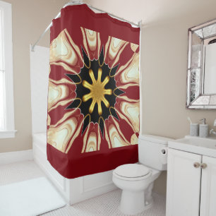 Achempong: Starburst Deep Crimson & Gold Luxury