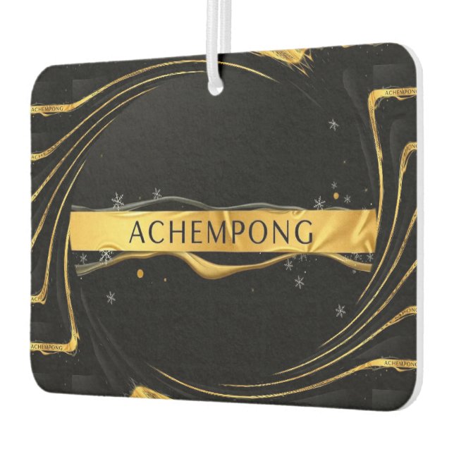 Achempong: The Auric Cascade | Opulent Liquid Gold Air Freshener (Left)