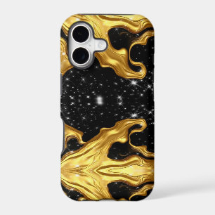 Achempong: The Gilded Cosmos Liquid Gold & Black