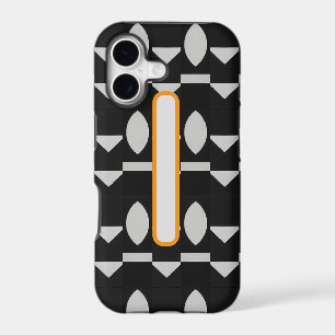 Achempong Vibrant Orange Accent Noir Design Luxe