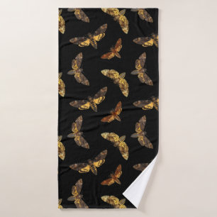 Acherontia Lachesis - Death's-head Hawkmoth Bath Towel