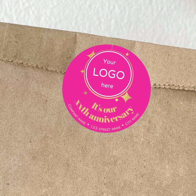 Acheter 5e 10e 50e anniversaire Sticker rose (Créateur téléchargé)