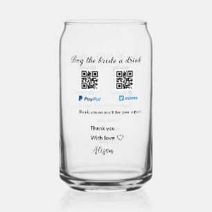 Acheter à la mariée un don de boisson QR Venmo Pay