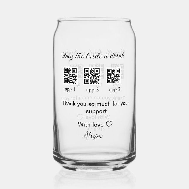acheter une boisson acheter mariée scanner QR code (Recto)