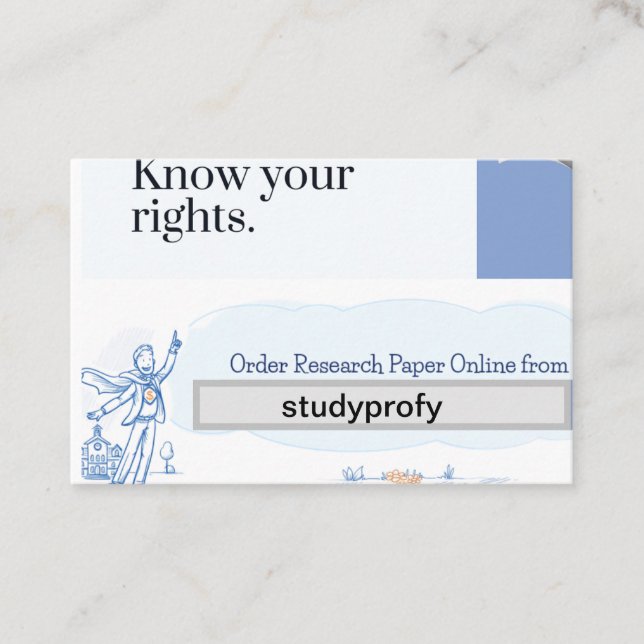 Achieve Academic Excellence with studyprofy’s Business Card (Front)