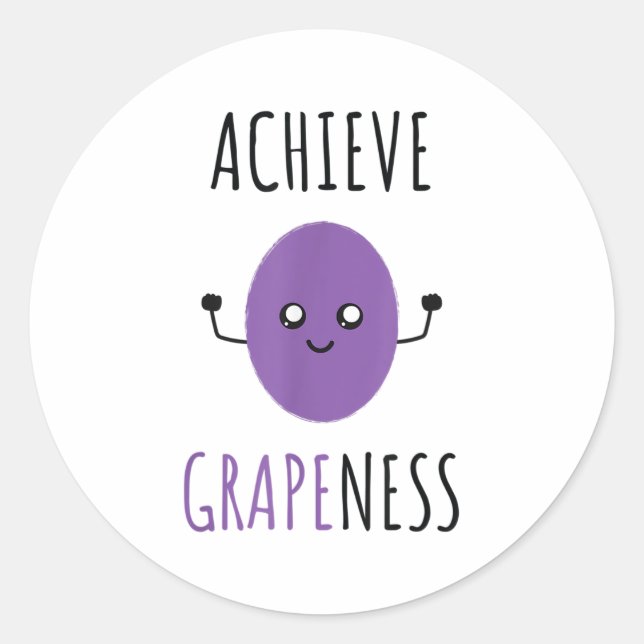 Achieve Gness - Kawaii Style G  Classic Round Sticker (Front)