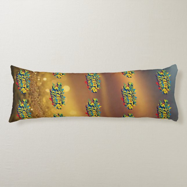 "Achieve Your Dreams Design" Body Pillow (Front)
