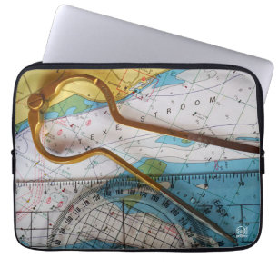 Achieve your goals by charting a course. laptop sleeve