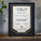 Achievement Appreciate Gold Blue Certificate 