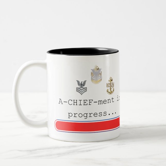 Achievement in progress - Goat Locker Two-Tone Coffee Mug (Left)