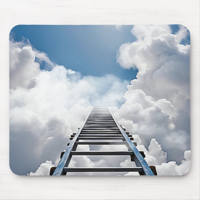 Achievement Ladder In Clouds Mouse Pad (Front)