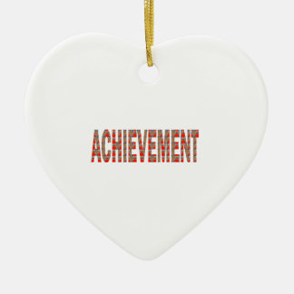 ACHIEVEMENT Success Motivation Effort Inspiration Ceramic Ornament
