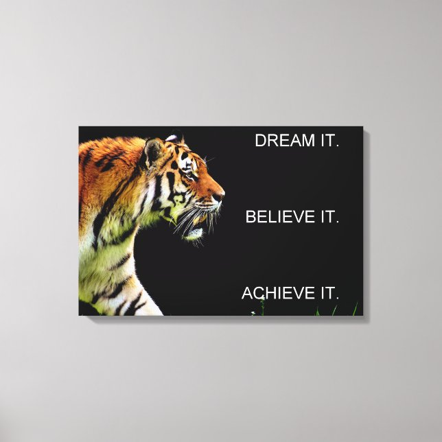 achievement success motivation inspiration canvas print (Front)