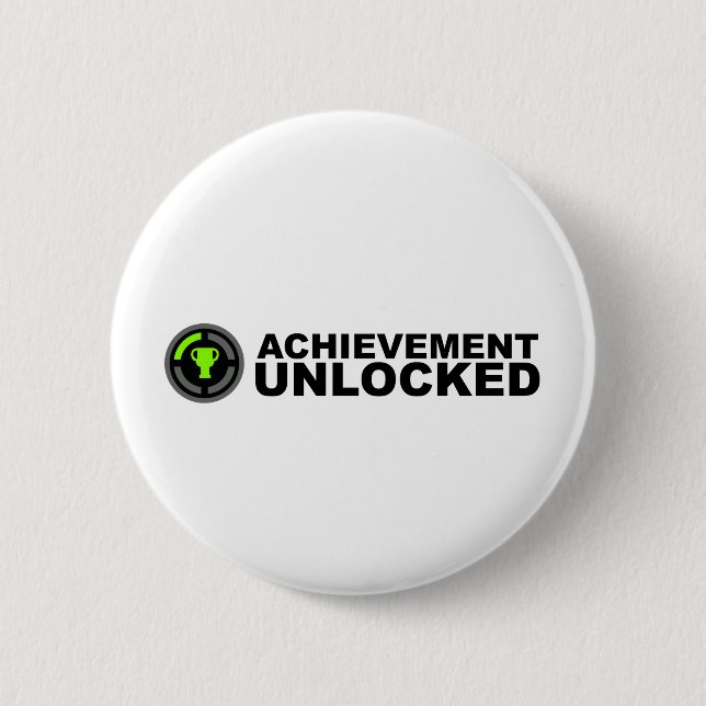 Achievement Unlocked 2 Inch Round Button (Front)