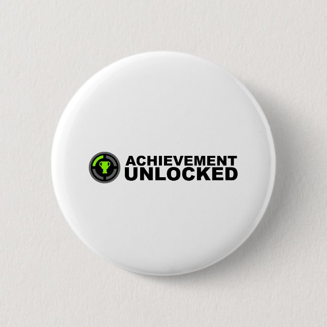 Achievement Unlocked 2 Inch Round Button (Front)