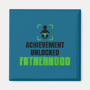 Achievement Unlocked Fatherhood Gamer Video Games  Magnet
