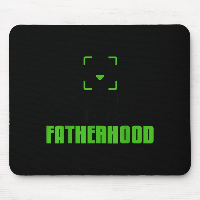 Achievement Unlocked Fatherhood Gamer Video Games  Mouse Pad (Front)