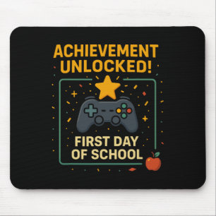 Achievement Unlocked Funny New Ck To School Video Mouse Pad